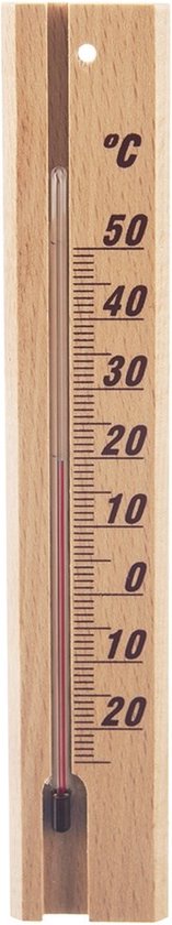 TFA Binnen / buitenthermometer analoog - kunststof, metaal reliëf