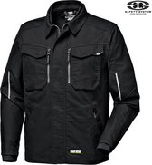 SIR SAFETY STRETCH CANVAS Softshell Werkjas HEREN Veiligheidsjas Zwart - Winddicht - Cordura Verstevigd - Reflecterende Details
