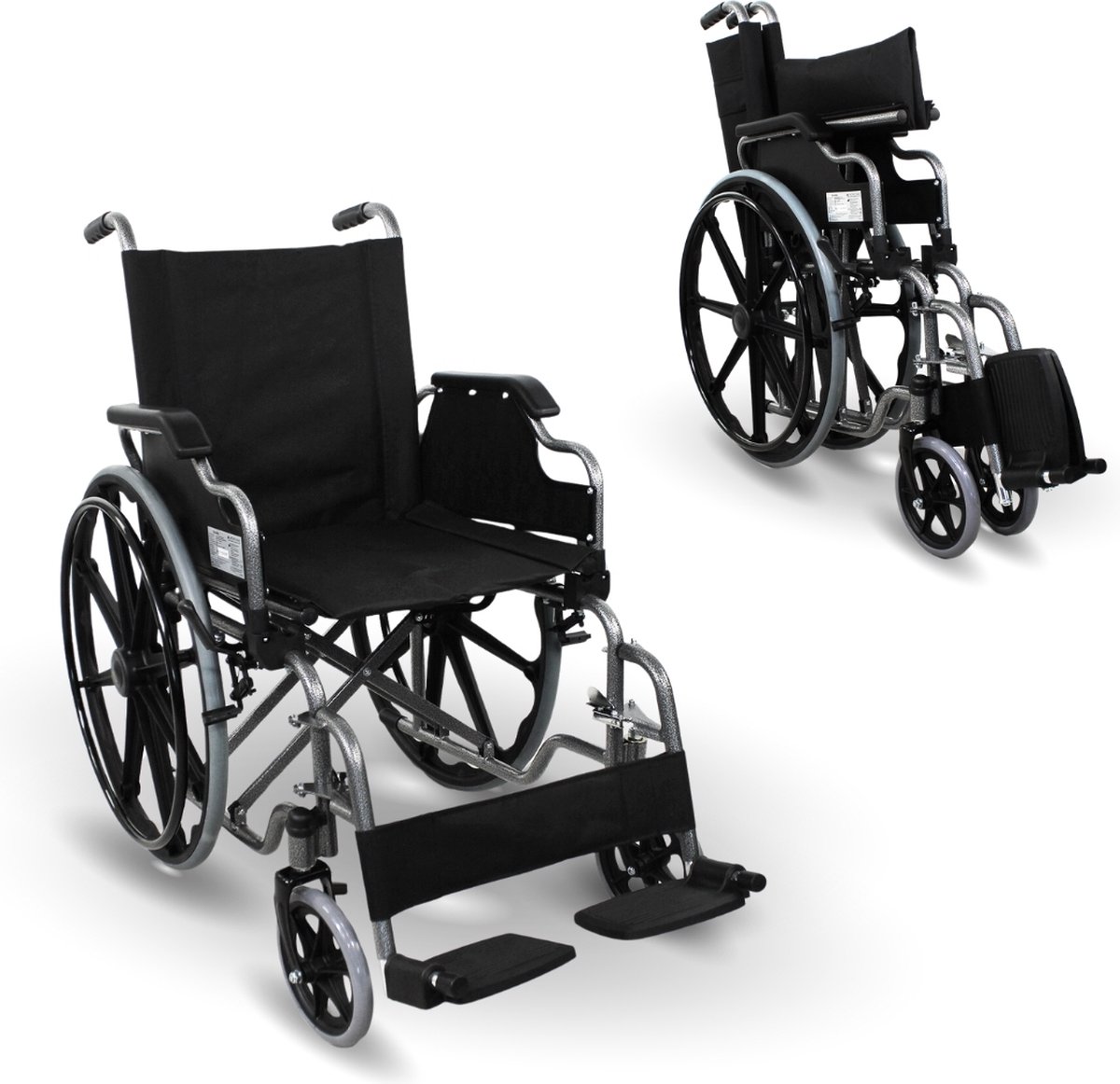 Goedkoopste Mobiclinic Giralda Premium Rolstoel - Orthopedisch - Inklapbaar - Voetsteun - Armleuningen - Zitting 43 cm - Staal - Lichtgewicht