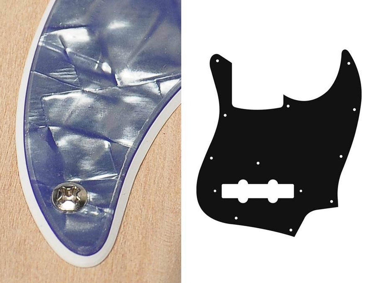 Boston JB-310-PV pickguard, Jocker bass, standard, 3 ply, pearl violet