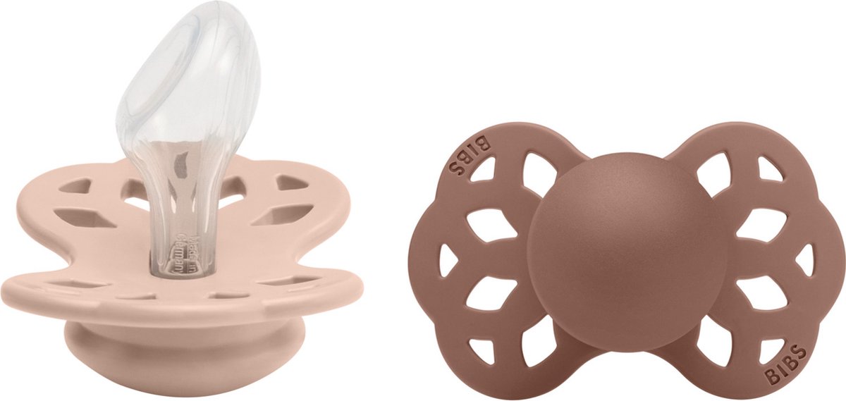 Goedkoopste BIBS Infinity Anatomical 2 pack Woodchuck/Blush