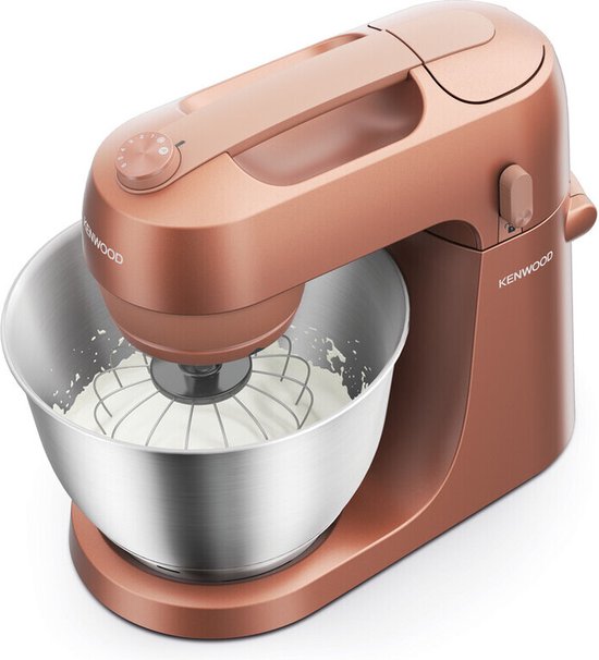 Robot culinaire Kenwood GO KZM35.000RD - Rose - Bol mélangeur 4L - Poignée pour un déplacement facile - Robot culinaire compact - Ranger dans un placard ou un tiroir de cuisine - [pièce collection GO]