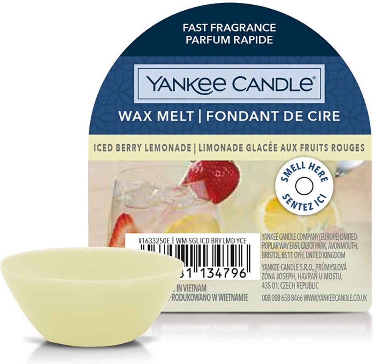 Yankee Candle - Iced Berry Lemonade - Wax Melt - 8 branduren