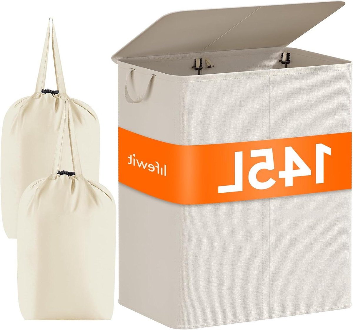 Goedkoopste Wasmand met vuile kleren deksel - Grote hamper voor was-opslag. wassorteerder