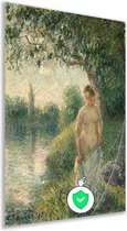 La baigneuse - Affiches Camille Pissarro - Affiche nue - Décoration murale Femme - Décoration murale rurale - Affiches salon - Affiche d'art mural 40x60 cm