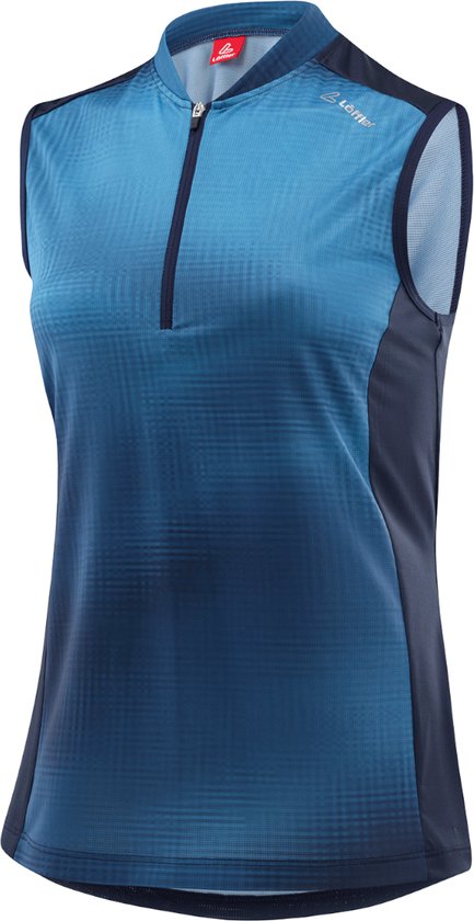 Loeffler fietsshirt mouwloos shirt W Bike Sleeveless HZ Cielo Blauw bol