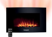 Bol.com Elektrische wandhaard met afstandsbediening - vlameffect - intensiteitsniveaus - weektimer - verwarmingsmodus met temper... aanbieding