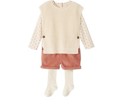 Vertbaudet 4-delige babyset: T-shirt + short + trui + maillot
