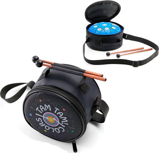 Sunowl Tongtrommel, 15 cm, 11 tone stalen tongtrommel, mini stalen tongtrommel voor beginners, kinderen en volwassenen, handpan stalen drum voor meditatie, yoga, muziekkeus, geluidsgenezing, paars