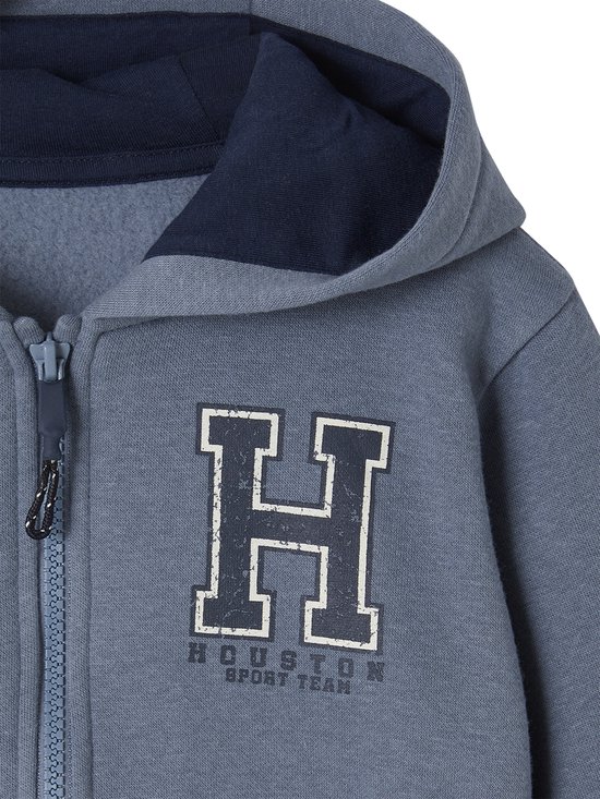 Sweat Zippé à Capuche Bleu Ardoise Vertbaudet | La Redoute