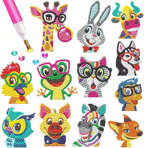 5D Diamant Schilderij Kit Kinderen Diamant Painting Dieren Diamond 5d-diamant-schilderij-kit-kinderen-diamant-painting-dieren-diamond