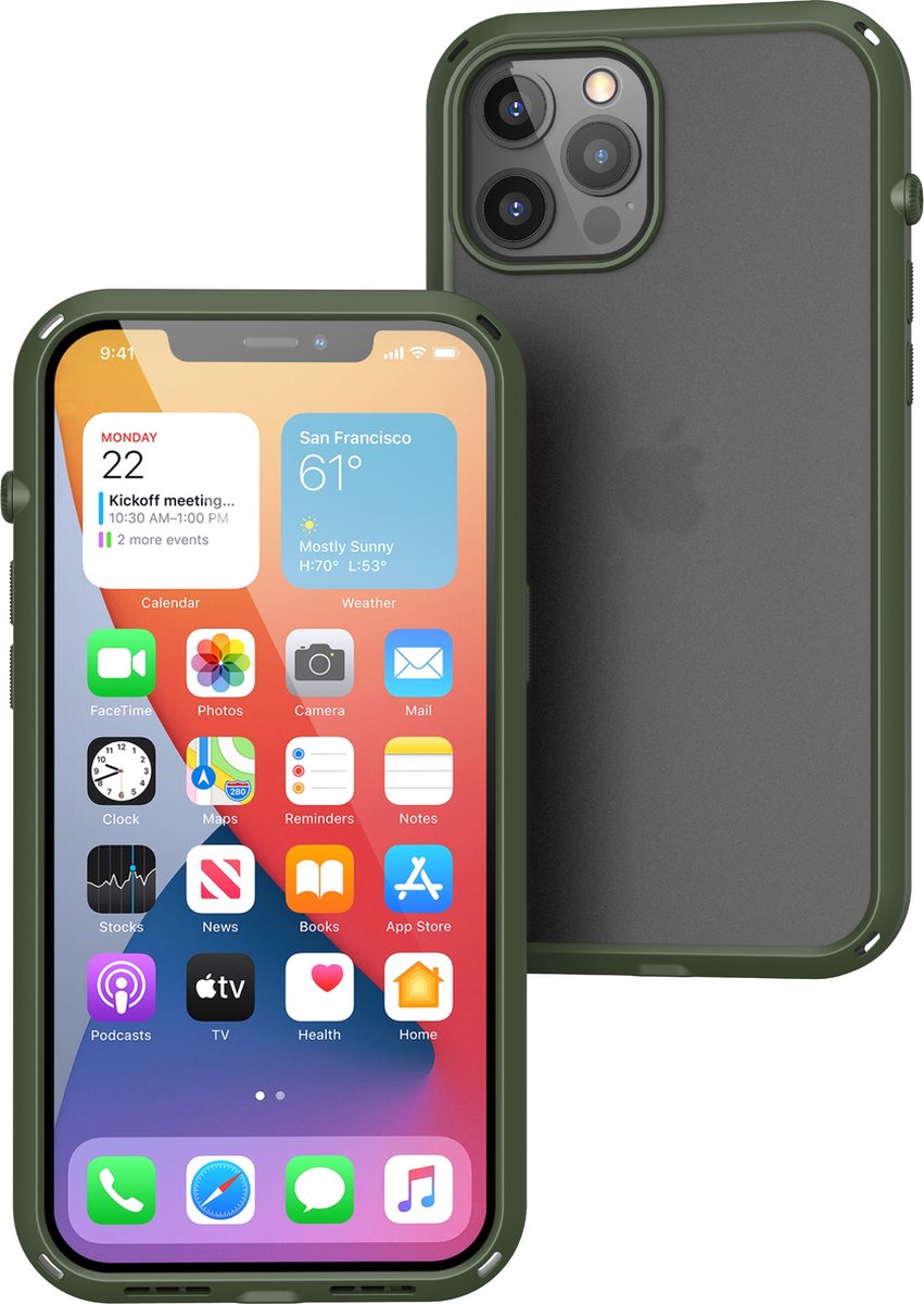 Catalyst Hoesje geschikt voor Apple iPhone 12 Pro Max Telefoonhoesje Hardcase | Catalyst Vibe Backcover Shockproof | Schokbestendig iPhone 12 Pro Max Telefoonhoesje | Anti Shock Proof - Groen