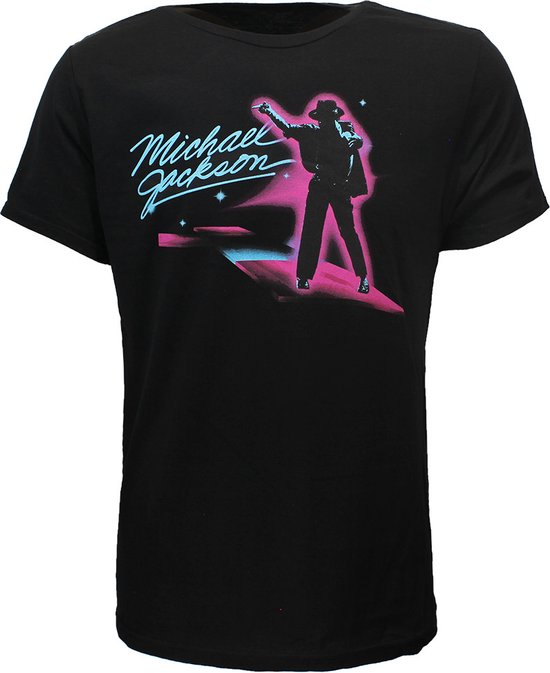 Michael Jackson King Of Pop Neon Danse T-Shirt - Merchandise Officielle - XL