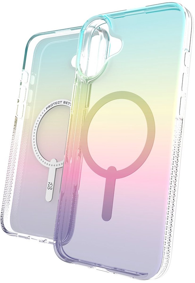 ZAGG - Milan Snap Mag geschikt voor iPhone 16 Plus Hoesje - iridescent