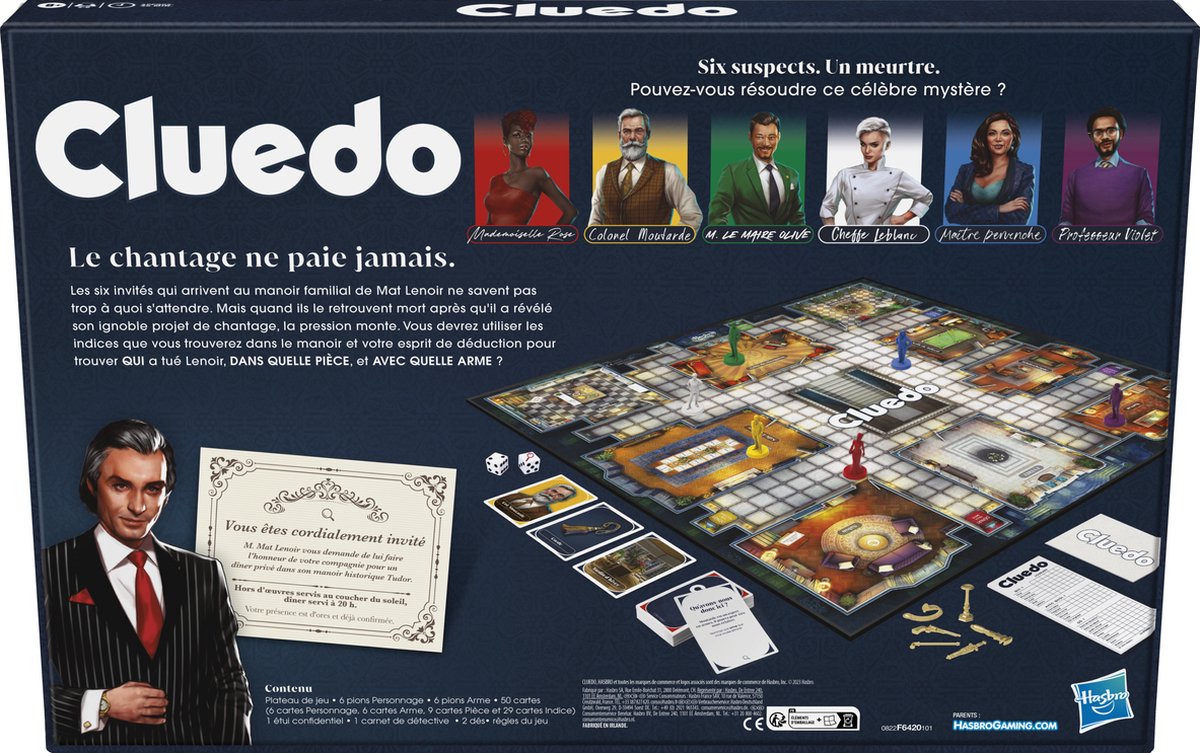 Cluedo - Bordspel Nieuwe variant - Gezelschapsspel — afbeelding 4