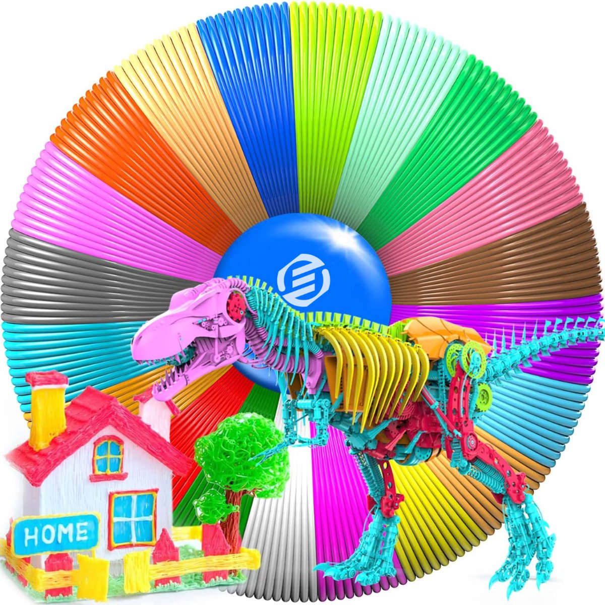 Equivera 3D Pen - 3D Starterspen - 3D Pen Starterspakket - Knutselen en Tekenen - 3D Printen - Incl. Vullingen en Filament - Kinderen en Volwassenen