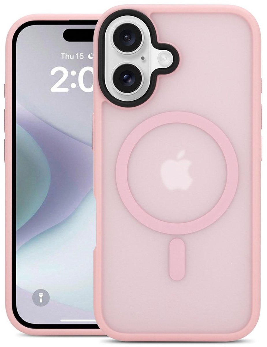 Mobiq Telefoonhoesje geschikt voor iPhone 16 - Geschikt voor Magsafe - Magnetisch opladen