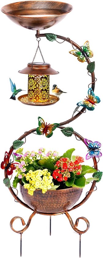 Deurknop vlinder - brons & zwart (5,5x5cm) | Jan&Juup