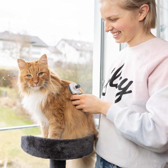 Professioneel ontviltingsmes 2.0 voor honden en katten, verwijdert knopen en klitten, kort tot lang haar, geschikt voor kleine - grote dieren, afgerond lemmet e-book onderhoudshandleiding (mogelijk