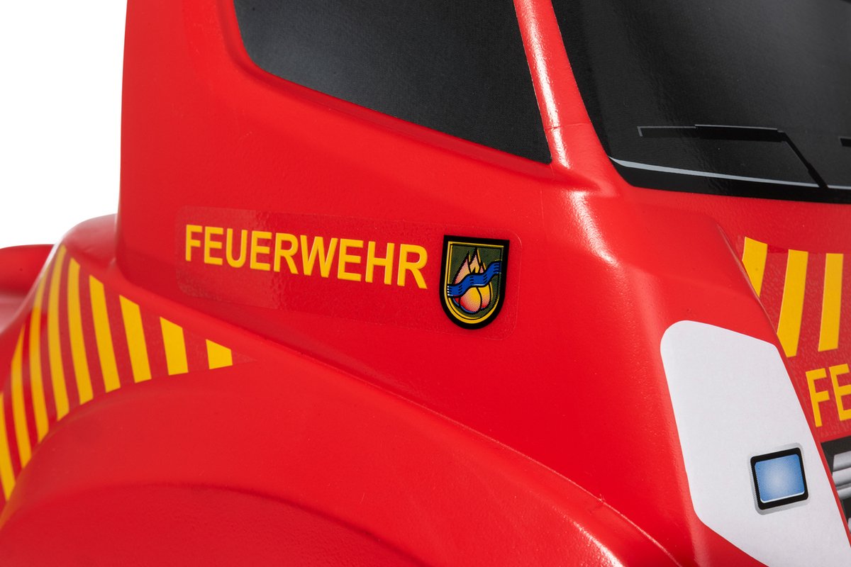 Rolly Toys Ferbedo Truck - Loopauto - Brandweer - Inclusief Licht en geluid