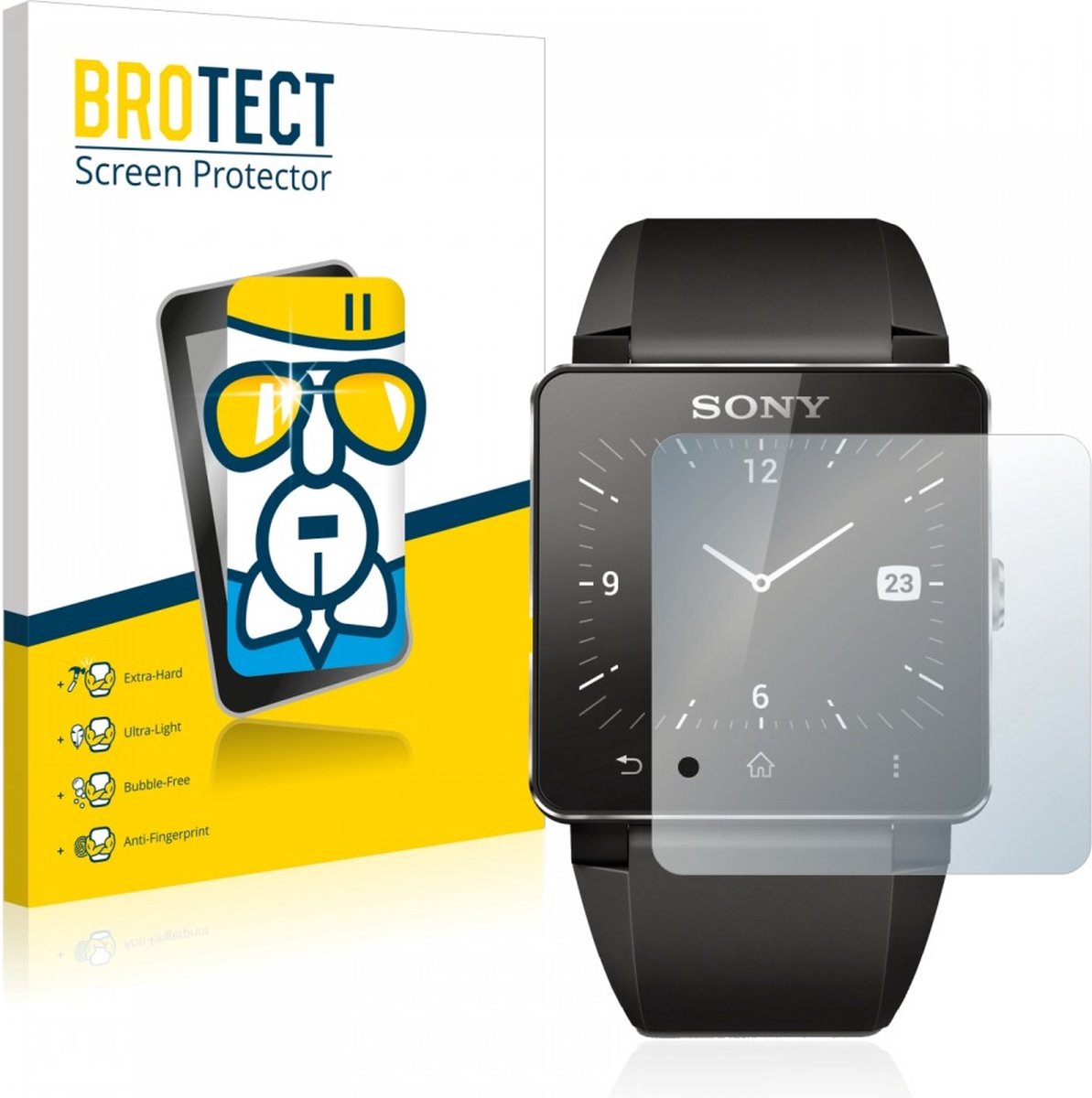 Screenprotector voor Sony Smartwatch 2 Beschermglas transparant