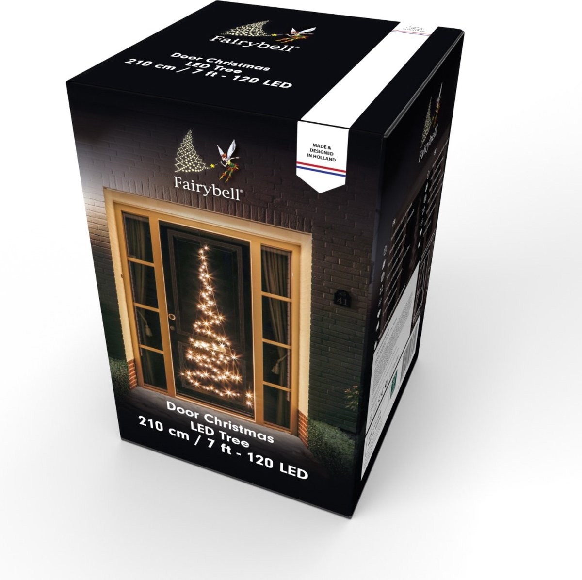 Fairybell - Deurkerstboom - 210CM-120LEDs - Warm wit – foto 5