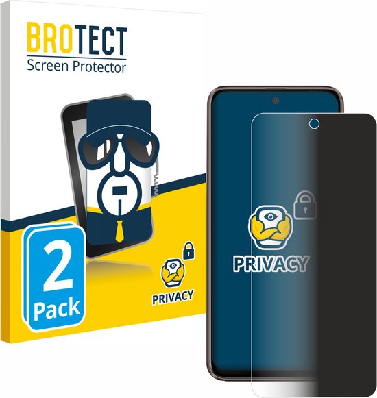 BROTECT - Protection d'écran de confidentialité pour HTC U23 Pro - Film protecteur avec filtre lumière bleue (2 pièces)
