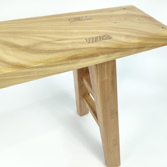 Banc de Kung Fu en bois - Handgemaakt à partir de bois d'acacia Massief