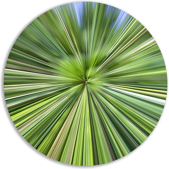 tableau transparent - Echelle murale mouvement - Effet peinture - Décoration murale moderne - Panneau mural - Décoration maison cercle mural forex 70x70 cm