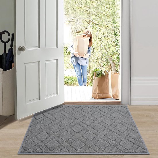 Deurmat voor binnen, antislip, machinewasbaar, vuilvangmat