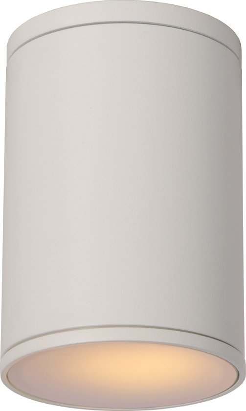 Lucide TUBIX - Plafondspot Binnen/Buiten - Ø 10,8 cm - 1xE27 - IP54 - Wit