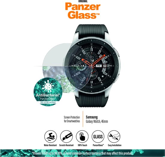 PanzerGlass Screenprotector Tempered Glass Geschikt voor Samsung Galaxy Watch 46MM bol