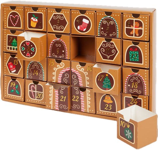 Foto: Adventsdoosjes 24 stuks zelf een adventkalender maken