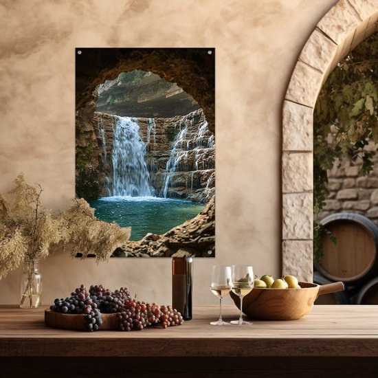 affiches transparentes - Affiches cascade - Posters de jardin Nature - Décoration murale de jardin - Accessoires de jardin pour le mur - Posters affiche de jardin 50x75 cm