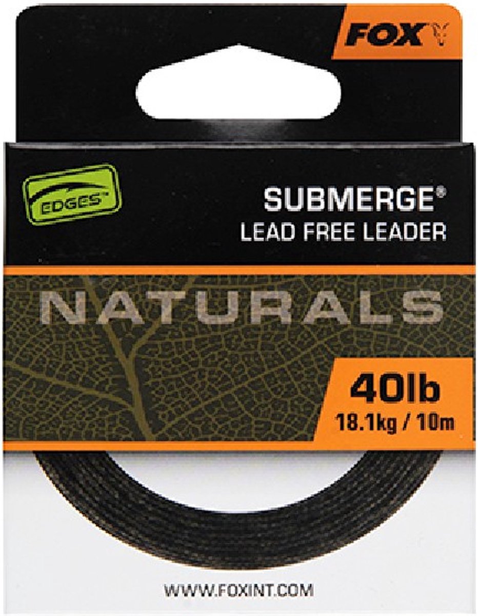 Fox International Naturals Submerge 10 M Karperlijn Zilver 40 Lbs