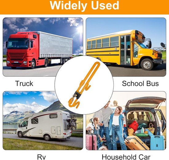 Antivol de guidon de voiture avec couvercle de protection en silicone - Protection antivol des griffes de direction antivol de volant de voiture avec marque de qualité