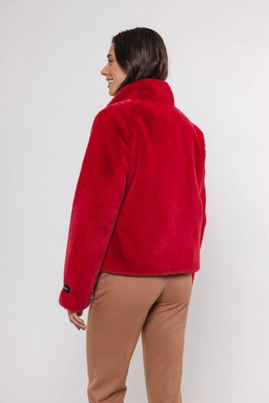 Vie single breasted fake fur jacket