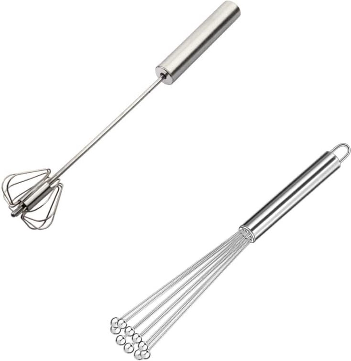 Set van 2 roestvrijstalen kogels voor de keuken garde 26 cm roestvrijstalen garde kleine bal garde set draad ei garde kloppen roeren