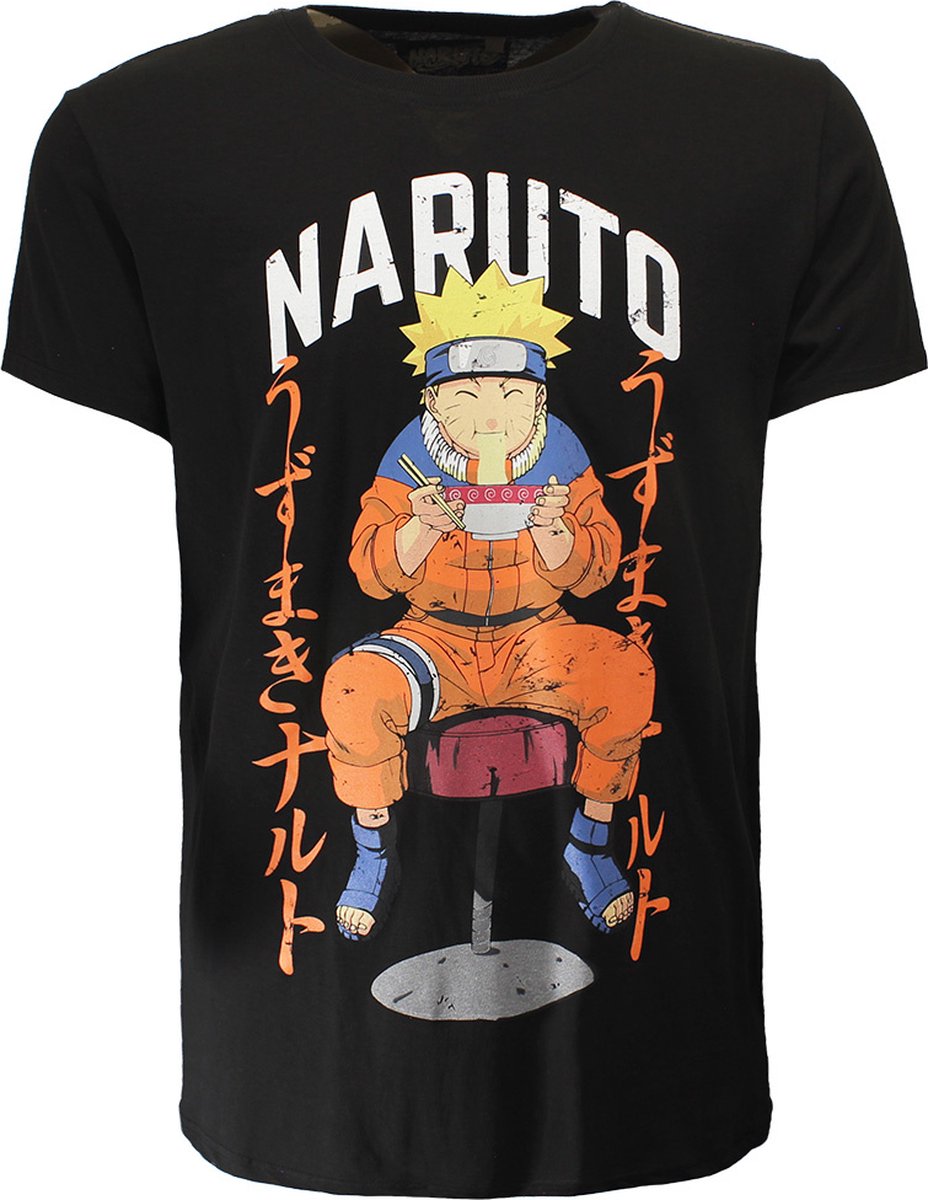 Naruto Eating Ramen T-Shirt - Officiële Merchandise - L