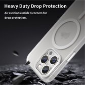Coque Mobigear compatible avec Apple iPhone 16 Pro Max MagSafe, coque souple en TPU | Coque arrière antichoc Mobigear | Convient pour MagSafe | Convient pour le chargement sans fil avec Ring magnétique | Étui MagSafe - Wit