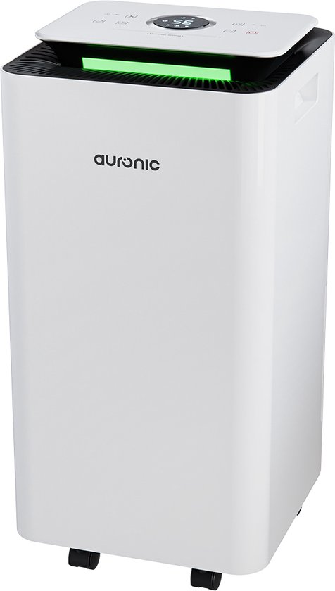 Auronic Luchtontvochtiger en Luchtreiniger - Pro Series - 10L per dag - Was-droog functie - Slaapkamer, Badkamer en Woonkamer - Vochtvreter voor in Huis - Wit