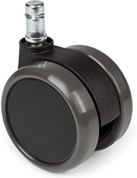 Set de 5 roulettes pour sols durs, roulettes pour chaise de bureau 11 mm/50 mm - Allemagne