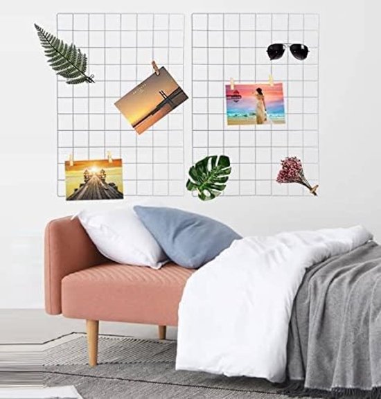 Wandroosters, Zwart, wanddecoratie, multifunctionele rasterwand, doe-het-zelf ijzeren