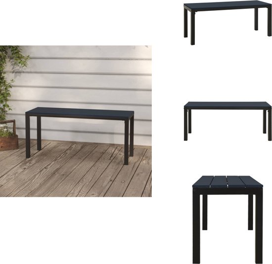 vidaXL Tuinbank - IJzeren frame - Comfortabele zitting - Eigentijds ontwerp