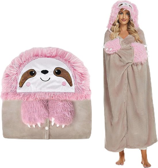 Kato Tirrinia Lange hoodiedeken, warm cadeau voor vrouwen, oversized