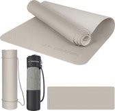 DoYourFitness x World Fitness Yamuna Fitnessmat, 183 x 61 x 1,5 cm, ftalaatvrij en antislip, gymnastiekmat ideaal voor yoga, pilates, fitness, outdoor in de studio en thuis, groen