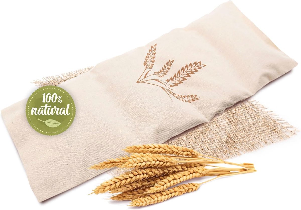 Goedkoopste Granenkussen 20x53 cm met afneembare 100 katoenen hoes - Warmte- en koudebehandeling voor pijnverlichting