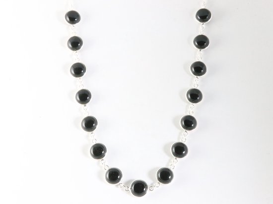 Collier en argent avec onyx
