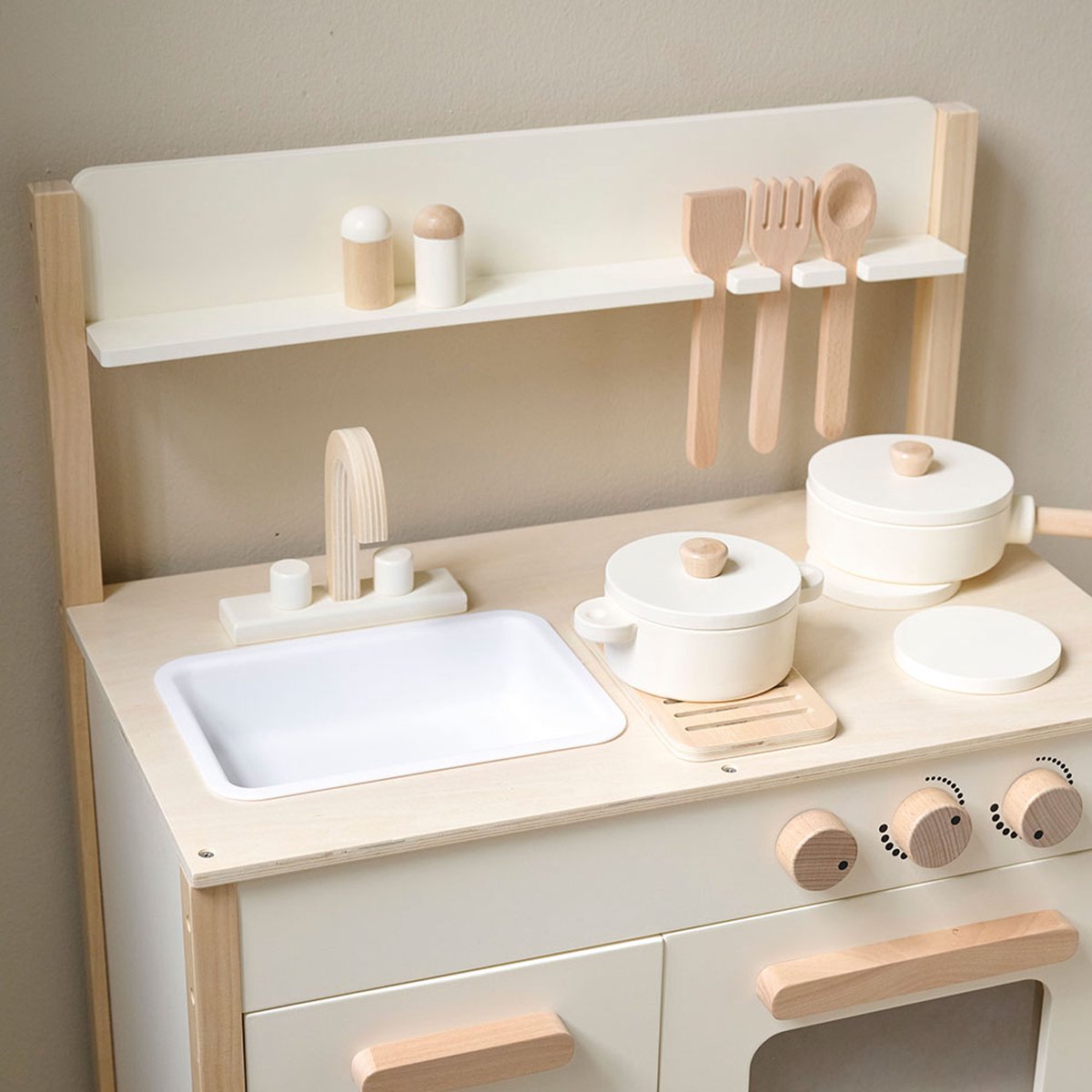 Petite Amélie Speelkeuken Chantilly - Kinderkeuken incl. 10 Keukenaccessoires - H 76 cm — afbeelding 13