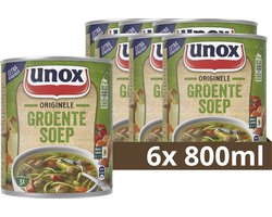 Unox Soep In Blik - Originele Groentesoep - 6 x 800 ml - Voordeelverpakking
